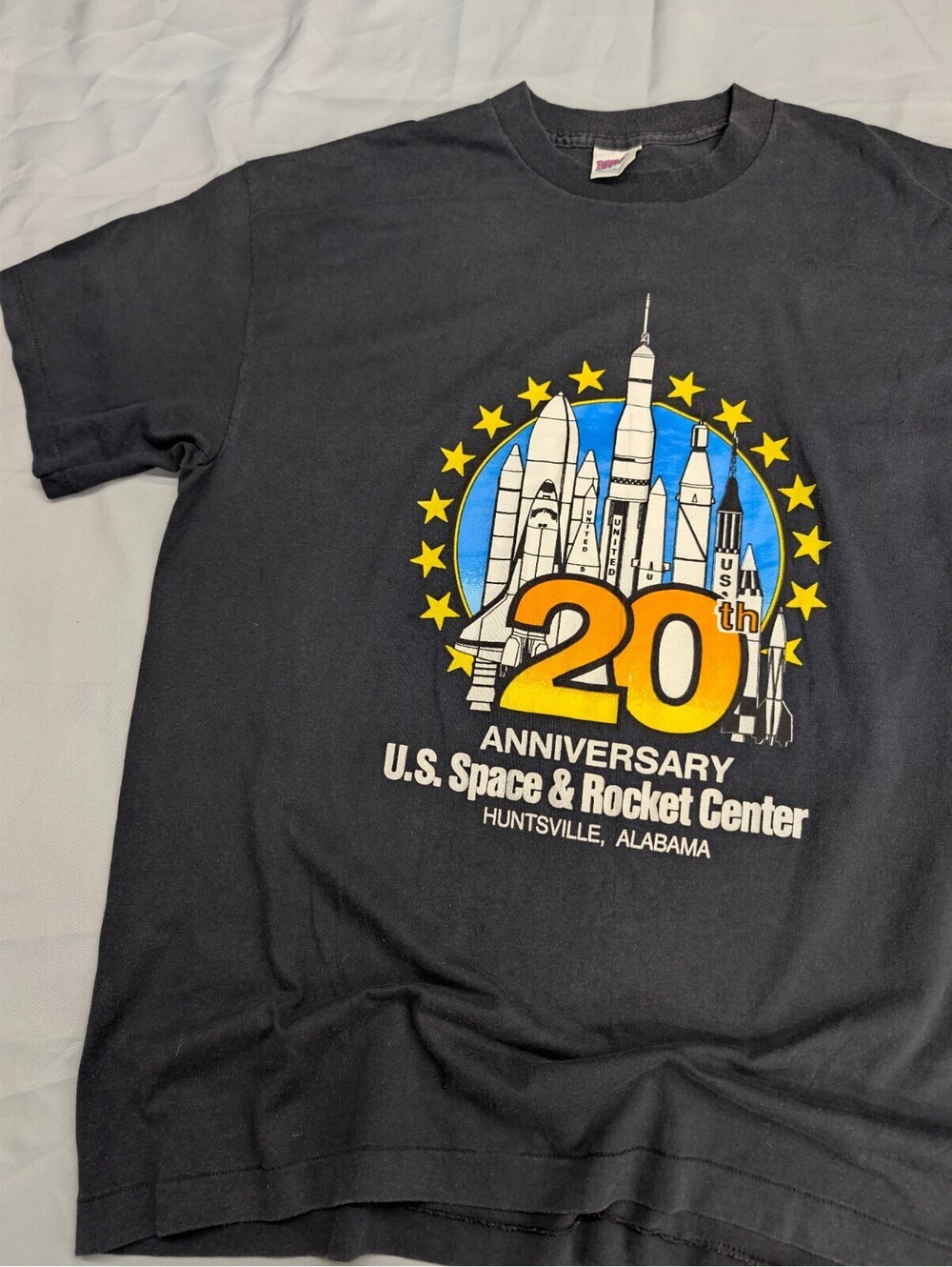 US Space Rocket Center Vintage 20th T Shirt Bravo Xl 50/50